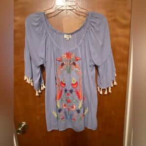 Umgee Embroidered Top